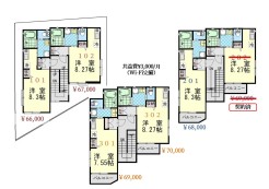 洋室７．５５～８．３帖の１Kアパート。浴室換気乾燥暖房機等、最新設備を整えています。即入居可、全６部屋募集中です。